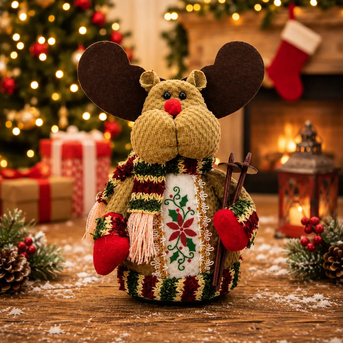 Plush Christmas Figurine Set