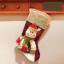 Christmas Stocking Gift Bag - Hanging Socks for Fireplace & Tree Decor