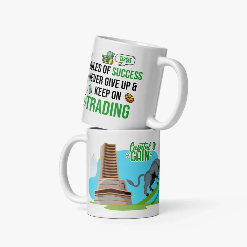 Capital Gain Stock Market Trader Motivational Mug (11 oz)