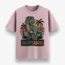 Daddysaurus Retro Dinosaur T-Shirt
