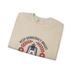 Keep Democracy Bright Crewneck, civic courage sweatshirt, participation apparel - Image 11