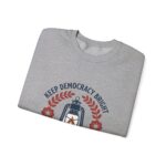Keep Democracy Bright Crewneck, civic courage sweatshirt, participation apparel - Image 15