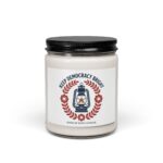 Keep Democracy Bright Soy Candle, Civic Courage Floral Lantern | Red & Blue