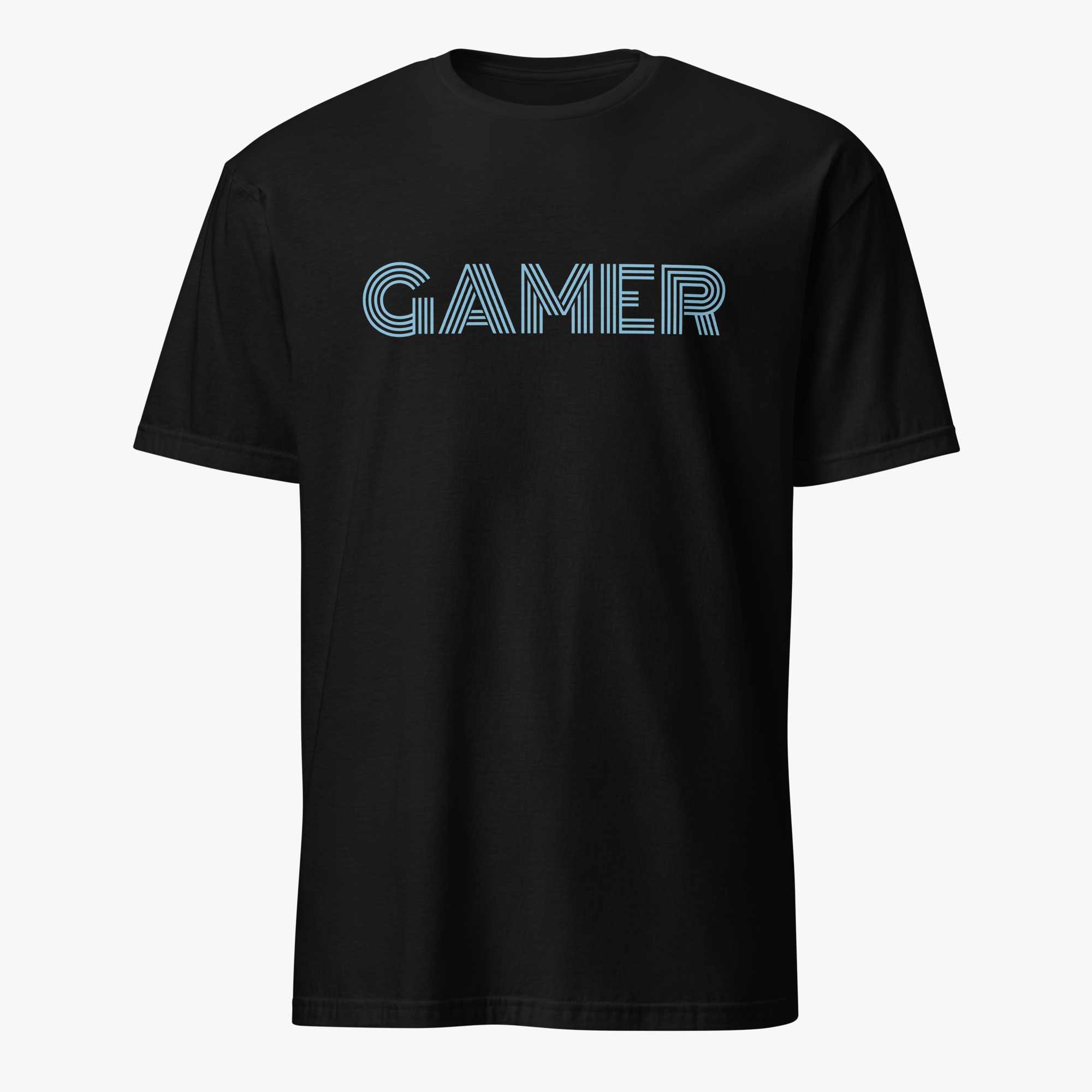 unisex-basic-softstyle-t-shirt-black-front-6a743f8933133.png Gamer Unisex T-Shirt - Image 1